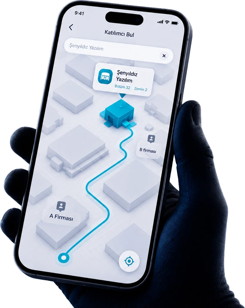 FuarApp Navigasyon — Katılımcı Bul